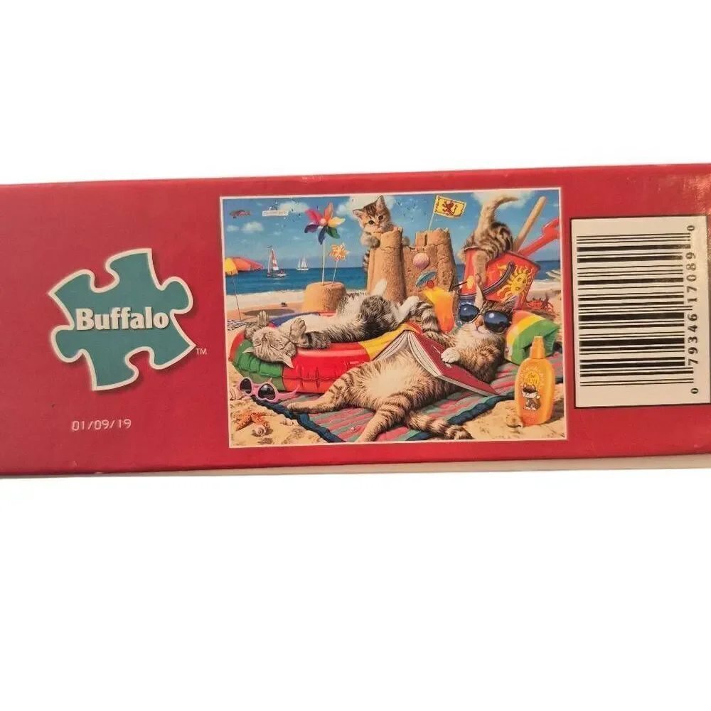 Buffalo Games Cats Beach Comber 750 pc Jigsaw Puzzle
